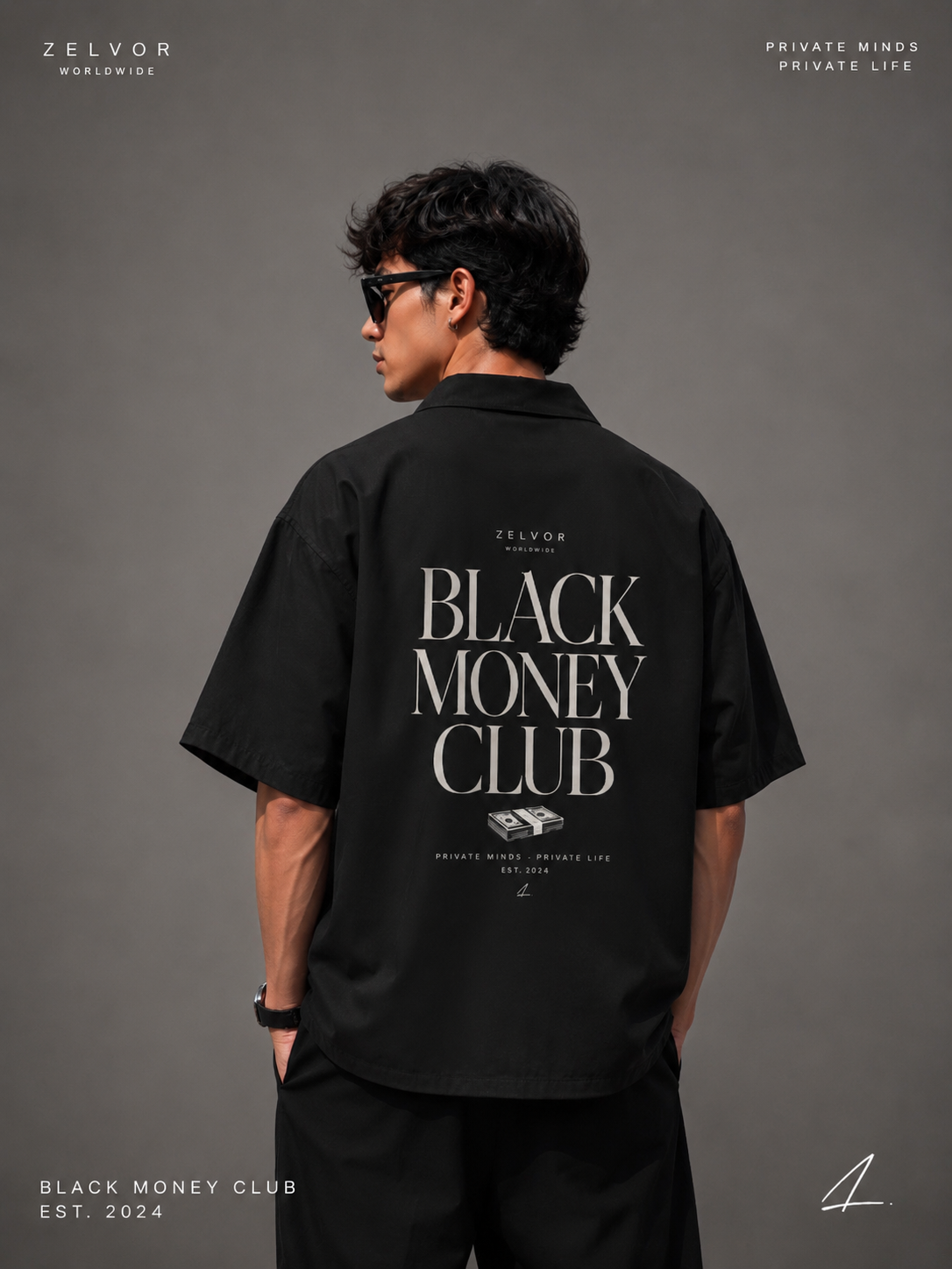 BLACK MONEY CLUB™ Oversized fit shirt